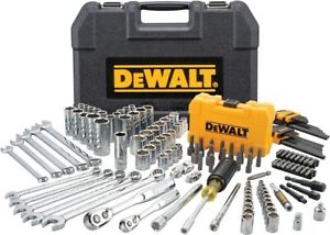 DEWALT Mechanics Tools Kit and Socket Set, 142-Piece, 1/4 & 3/8
