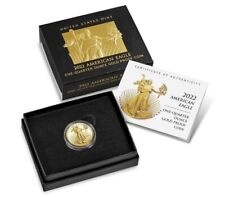 2022 American Eagle One Quarter 1/4 ounce W Gold Proof $10 Coin 22ED w/Box&COA