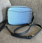 Coach Camera Bag In Blue Ombre Signature Leather  51651