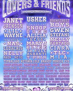 Lovers and Friends Festival 2024 Las Vegas 1 GA+ Wristband Ticket May 4, 2024