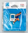 Athens 2004 Olympic pin - men's athletics - sprint - track field - trader badge