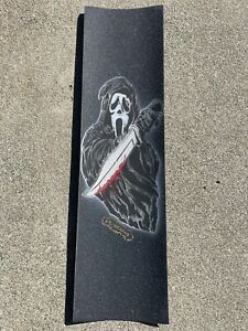 Mob Skateboard Graphic Grip Tape Scream Ghostface Horror Hand Painted Thrasher