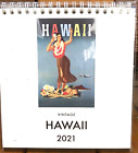 Found Image Vintage Hawaii 2021 Easel Desk Calendar COLLECTIBLE Vintage rePrints