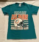 VTG 90's Miami Dolphins NFL  Football TEE SHIRT OLD LOGO  Youth Size L