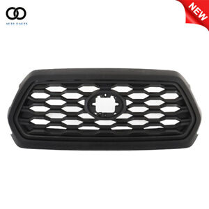 Front Upper Grille Assembly Full Matte Black Grill For Toyota Tacoma 2016-2022 (For: 2021 Tacoma)