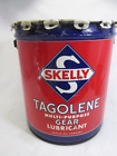 Vintage 1960's Skelly Tagolene empty 5 Gallon Gear Lubricant oil can