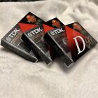 Lot of 3 TDK Metal IEC1 4 D60, 60 Minute Blank Audio Cassette Tapes, New, Sealed