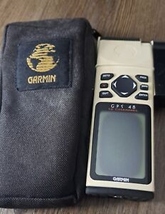 Garmin 48 Marine 12 Channel GPS White Handheld For Parts Only