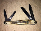 Hen & Rooster Four Blade Pocket Knife Estate Find