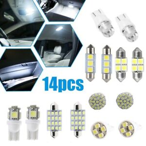 Car Interior LED Light Bulbs Kit For Dome License Plate Lamp White Accessories (For: Kia Soul)