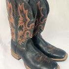 Ariat Men's Tombstone Square Toe Black Leather Western Cowboy Boots Sz 13D