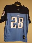 NFL TENNESSEE TITANS CHRIS JOHNSON #28 REEBOK JERSEY YOUTH SIZE L (14-16)