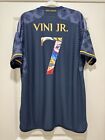 Vini Jr #7 Mens 2XL Adidas Real Madrid Away Limited Edition Authentic Jersey
