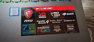 MSI gaming Laptop GF62VR 7RF - Core i7-7700HQ - GTX 1060 - 16 GB DDR4 RAM
