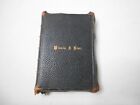 New ListingAntique Holy Bible Oxford Levant Silk Sewn Leather