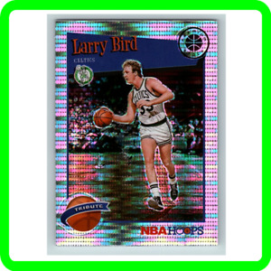 Larry Bird SILVER PULZAR PRIZM NBA Investment TRIBUTE Card Celtics Jersey #33