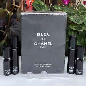 💝Bleu de Chanel Chanel Eau De Parfum EDP 5oz Cologne Spray Seald +Travel Extras