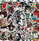 49 American Traditional Tattoo Stickers for Laptop/Water Bottle/Phone Case Decal