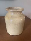 New ListingAntique Yellow Ware / Stoneware Canning Jar / Crock - Stained and Crazed - 5.25