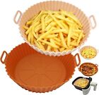 4 Packs Air Fryer Silicone Pot Basket Liners Non-Stick Safe Oven Baking Tray