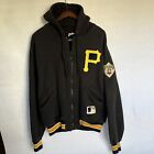 Vintage Pittsburgh Pirates MLB Hood Jacket Sweatshirt Zip Mens Size M Made USA