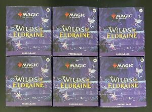 6 x Lot Magic The Gathering Wilds of Eldraine Prerelease Kit Booster Box Sealed