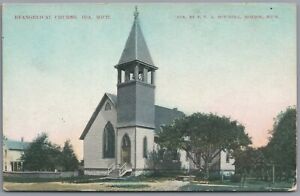 Vintage IDA MICHIGAN Evangelical Church, Tinted F. L. A. MITCHELL DB c 1907