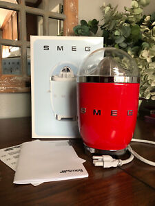 SMEG Gorgeous RED Retro Style Electric Juicer Brand New!