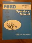 ~Ford~Lawn Mower~Series 21~Operator's Manual~