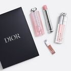 DIOR ADDICT 3-PIECE SET (001 Pink) Lip Glow, Lip Maximizer & Mini NWB!