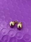 ❤️ 14K Yellow Gold Ball Bead Round Stud Earrings Size 7.86mm 0.7g (1)