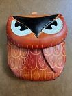 Tooled Genuine Leather Brown Owl Coin Purse/Wallet With Zipper And Snap Closure