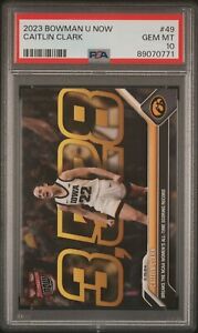 2023-24 Topps Bowman U Now Caitlin Clark Card #49 All Time Scoring Record PSA 10