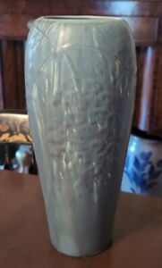 Rookwood Wisteria Matte Turquoise Vase 6871 XLVI 1946 Shirayamadani Lamp