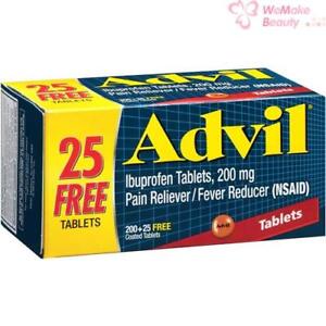Advil Pain Reliever Fever Reducer 225 Coated Tablets New In Box