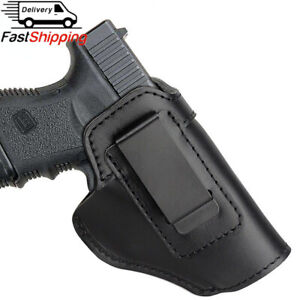 Tactical Leather Gun Holster for IWB Concealed Carry Pistol Holster Right Left