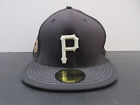 Pittsburgh Pirates Hat Cap Fitted Mens 7 3/8 Black Golf New Era MLB Baseball