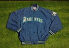 SEATTLE MARINERS Vintage Retro Baseball Jacket MLB 90s STARTER DIMOND COLLECTION