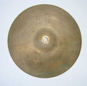 zildjian 18 crash cymbal, cracked, broken