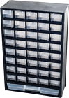 Storage Bin with Drawers - 41-Drawer Plastic Tool Organizer - Hardware or Craft