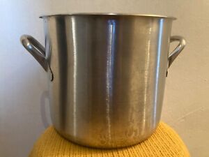 Vollrath Tall Stainless Steel Double-Handle Stockpot, Vintage, United States