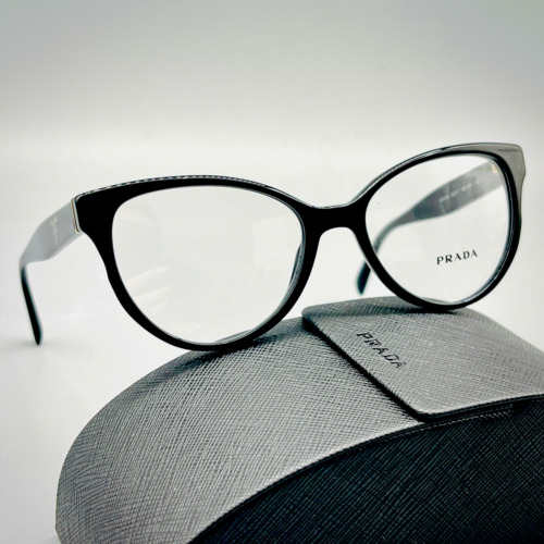 Prada VPR 01U 1AB-101 Women Eyeglasses -52-17-140mm- Black 100% Authentic