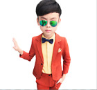 Toddler Kids Boys Gentleman Party Outfits Formal Suit Coat Pants Ties Clothes