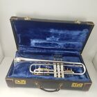 Olds Ambassador Silver Plate 1954 Trumpet Pro Horn Plays Great #120929 w/ Case
