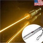 591nm Yellow Golden Laser Pointer Pen SOS Wicked Lasers & 5x Star Cap & Battery