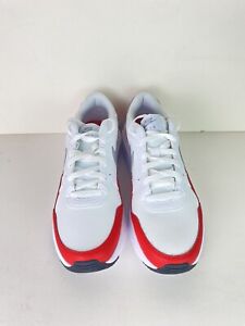 Nike AIR MAX SC Men's White Red CW4555-107 Lace-Up Athletic Running Sneakers