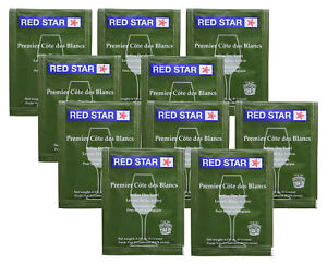 Red Star Cote des Blanc Wine Yeast, 5g - 10-Pack
