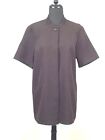 Women's Salon Housekeeping Smock Tunic Lady Edwards Med Size 12 Brown NWT