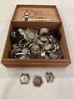 Vintage Old Watch Parts Only Faces Swiss Made Defrece Technos Caravelle Repair
