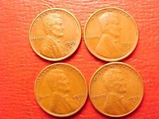 1925-S  1927-S  1928-S  1929-S  LINCOLN WHEAT CENT PENNIES TOUGH DATES NICE!!